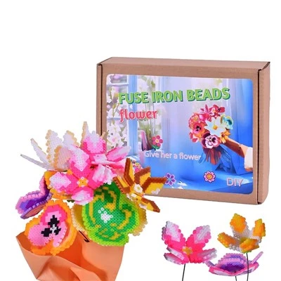 3D Flower Fuse Beads Bouquet Twous